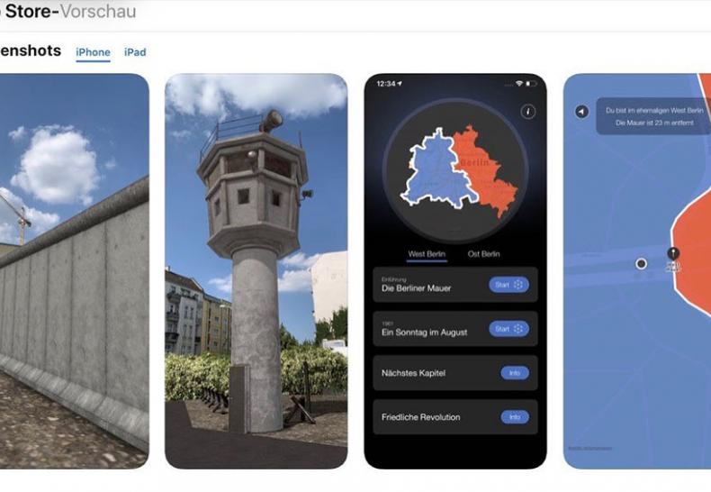 Screenshot der MauAR-App