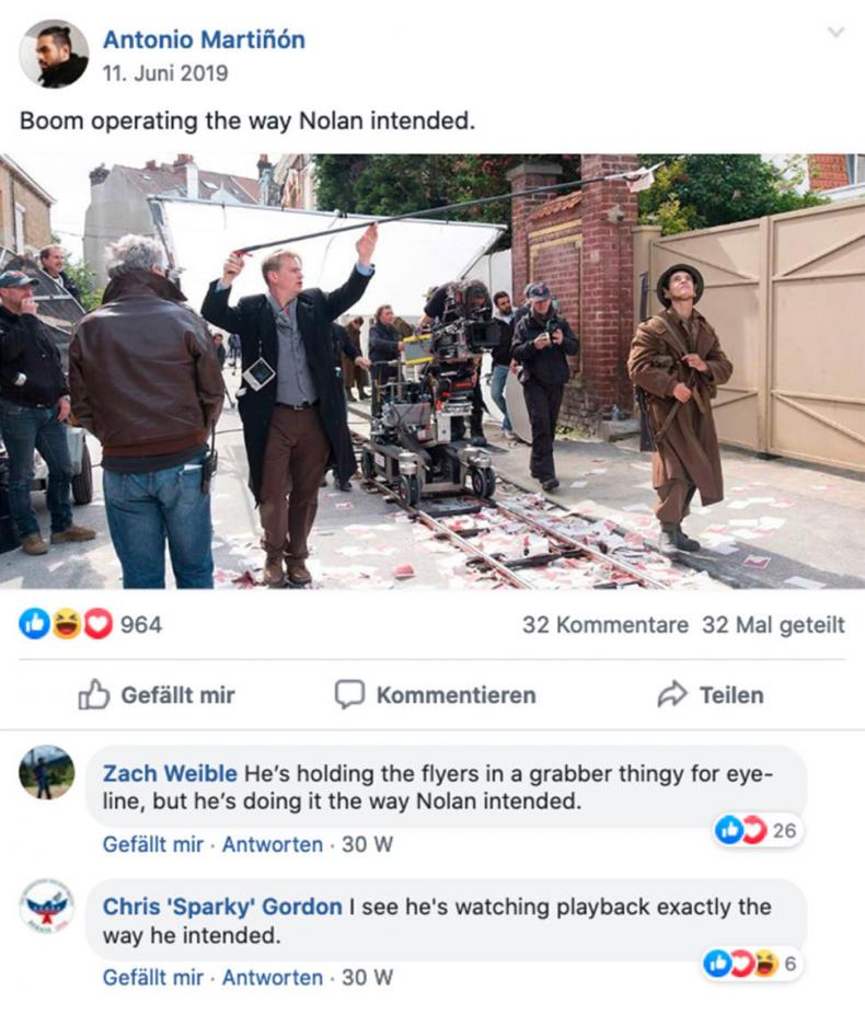 Boom operating the way Nolan intended.