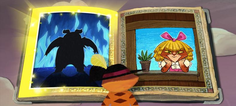 Interface von DER GESTIEFELTE KATER UND DAS MAGISCHE BUCH, R: Roy Burdine / Johnny Castuciano, USA 2017