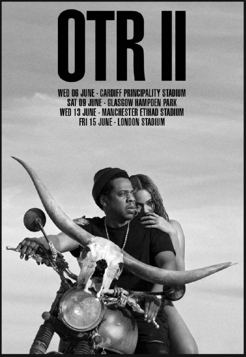 Abb. 3: The Carters: On the Run II - Tourplakat